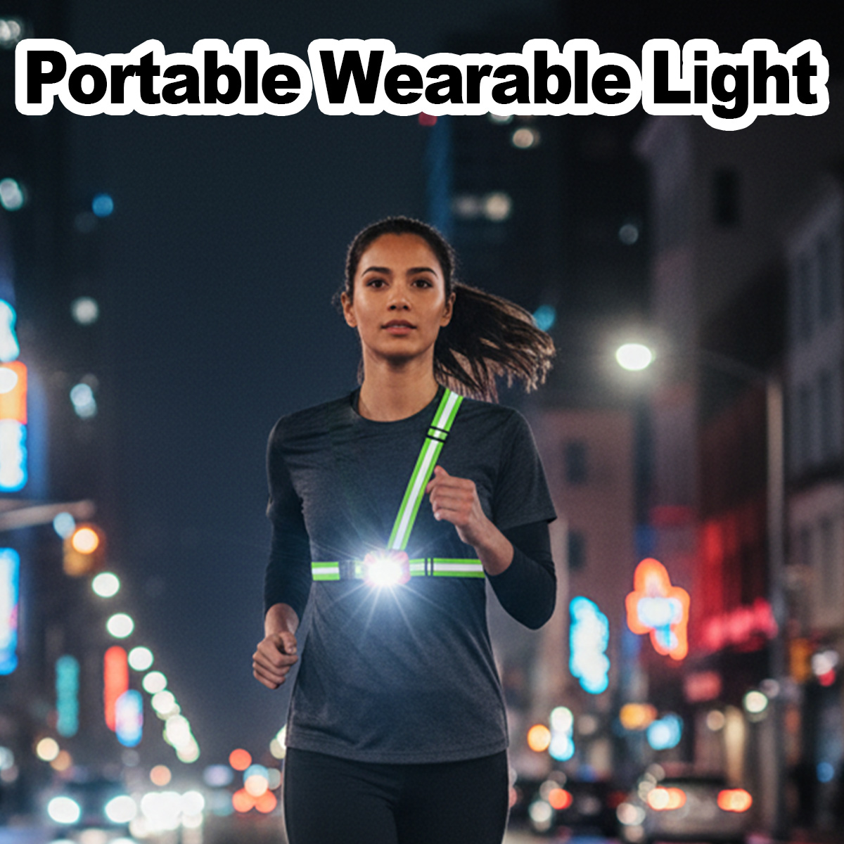 Running Gear Night - Lanterna de Peito Recarregável USB à