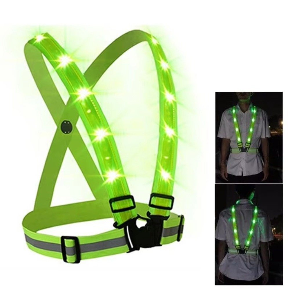 Reflective Running Gear Vest - Novo Colete de Segurança LED de