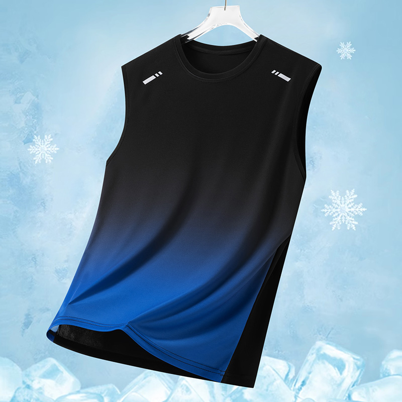Running Gear Youth - Camiseta Regata Esportiva Masculina com Degradê,