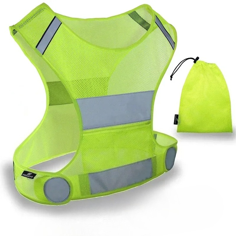 Reflective Running Gear Vest - 1 conjunto de colete fluorescente para