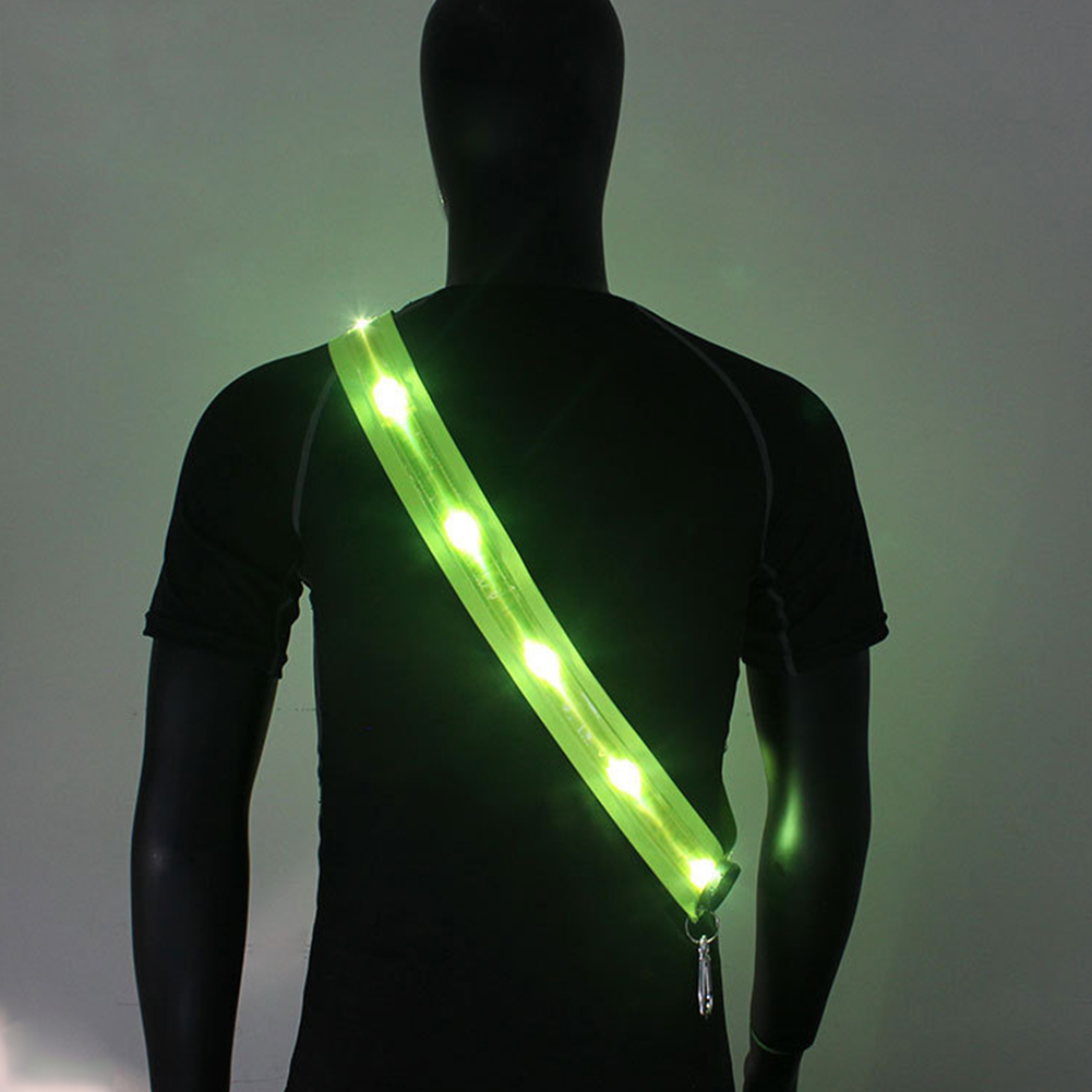 Running Gear Night - Cinto de Ombro LED Recarregável, Faixa