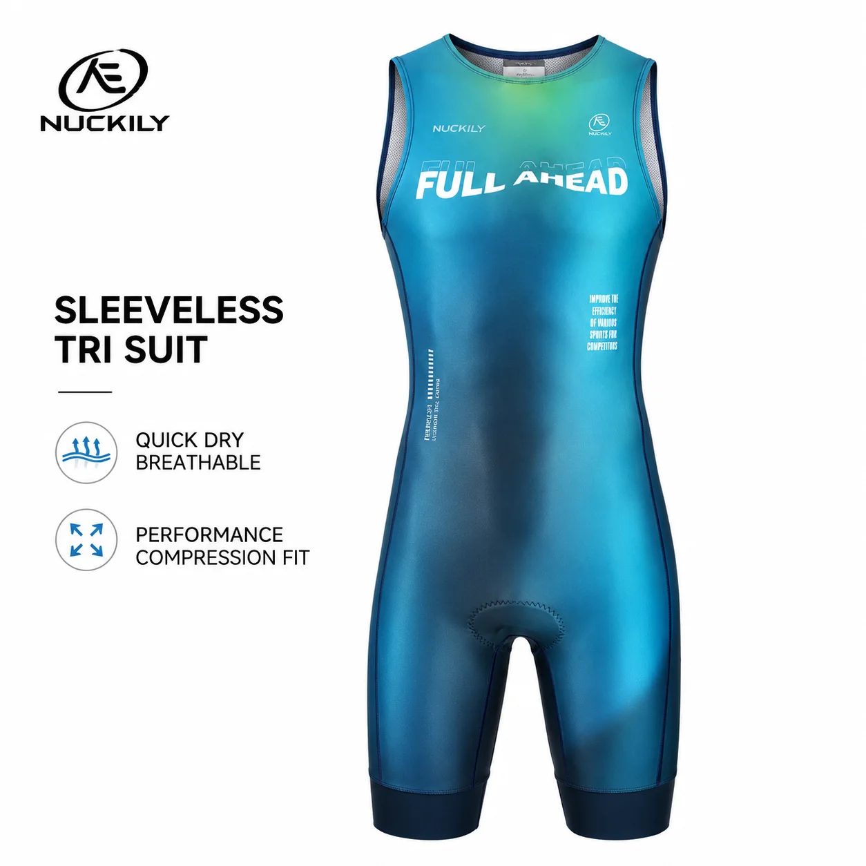 Macacão de Triatlo NUCKILY Sem - Running Gear Youth avaliação e preço