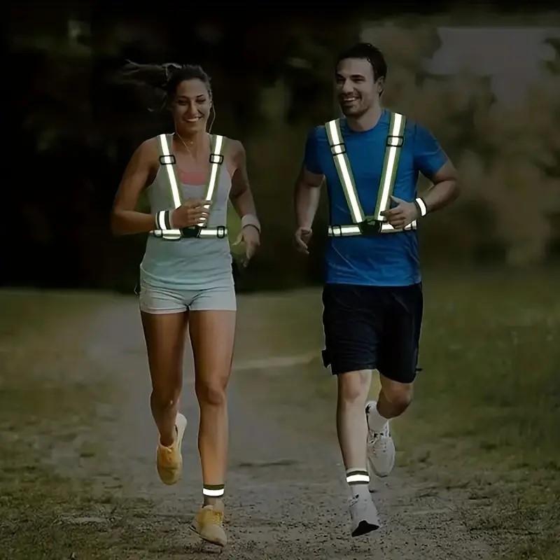 Colete reflexivo equipamento d - Reflective Running Gear Vest avaliação e preço