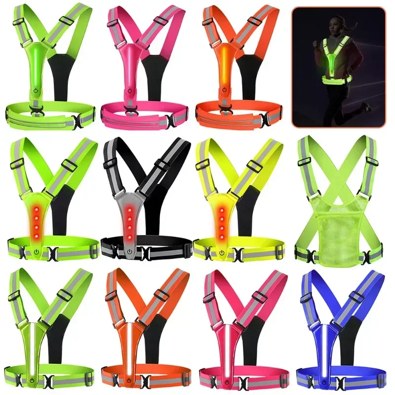 LED Reflective Vest Running Ge - Running Gear Night avaliação e preço