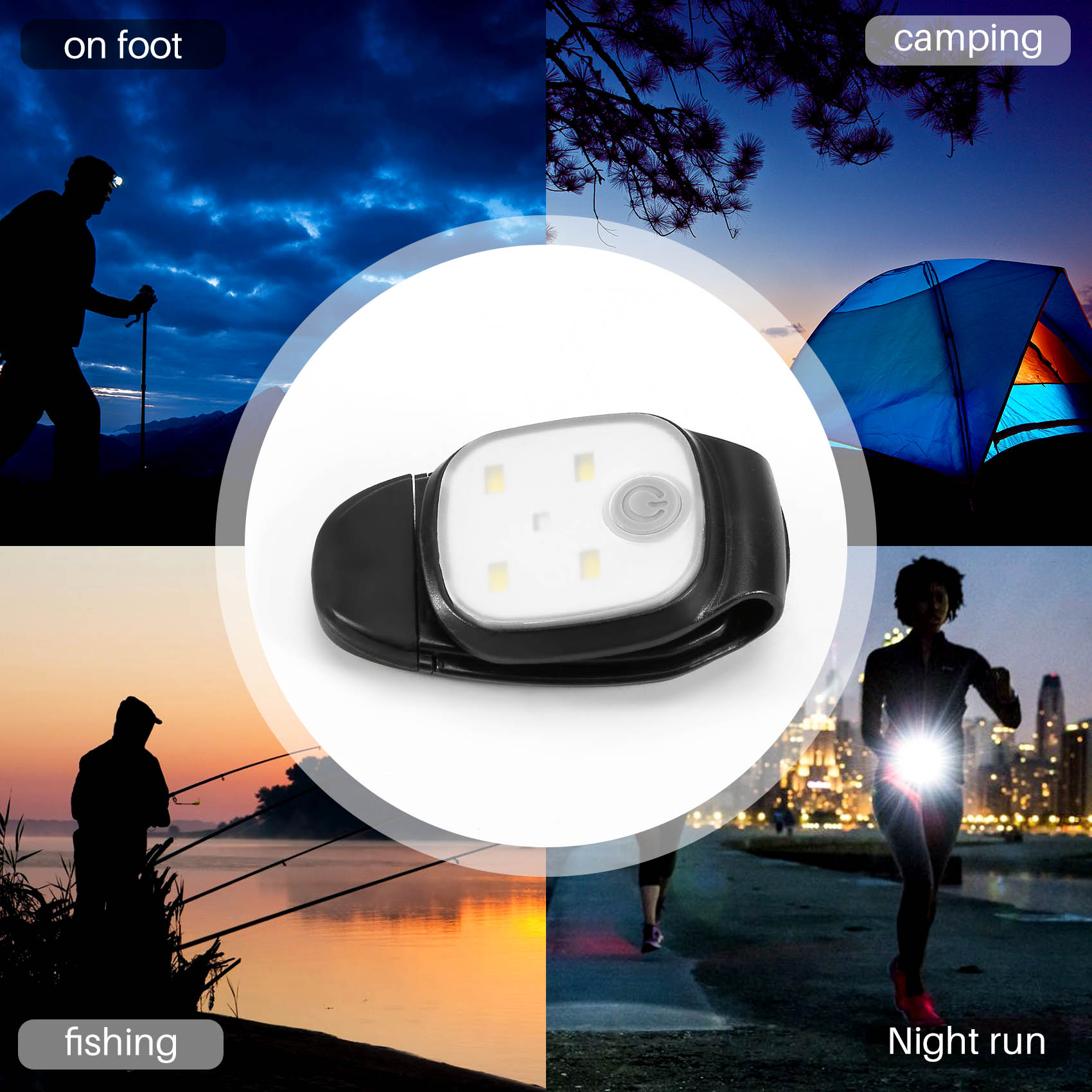 XSXS-Outdoor Night Clip On Run - Running Gear Night avaliação e preço