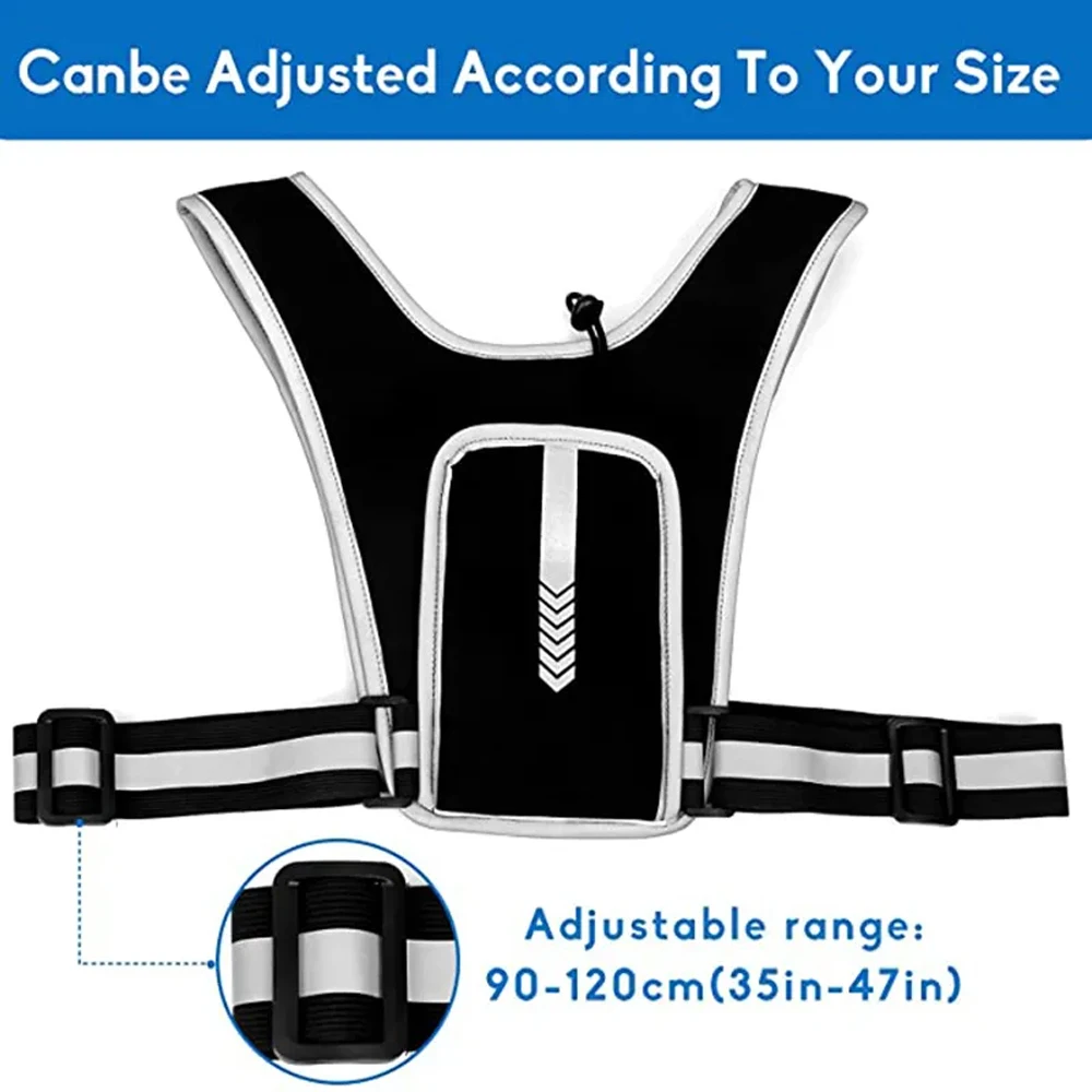 Colete correndo com suporte de - Reflective Running Gear Vest avaliação e preço