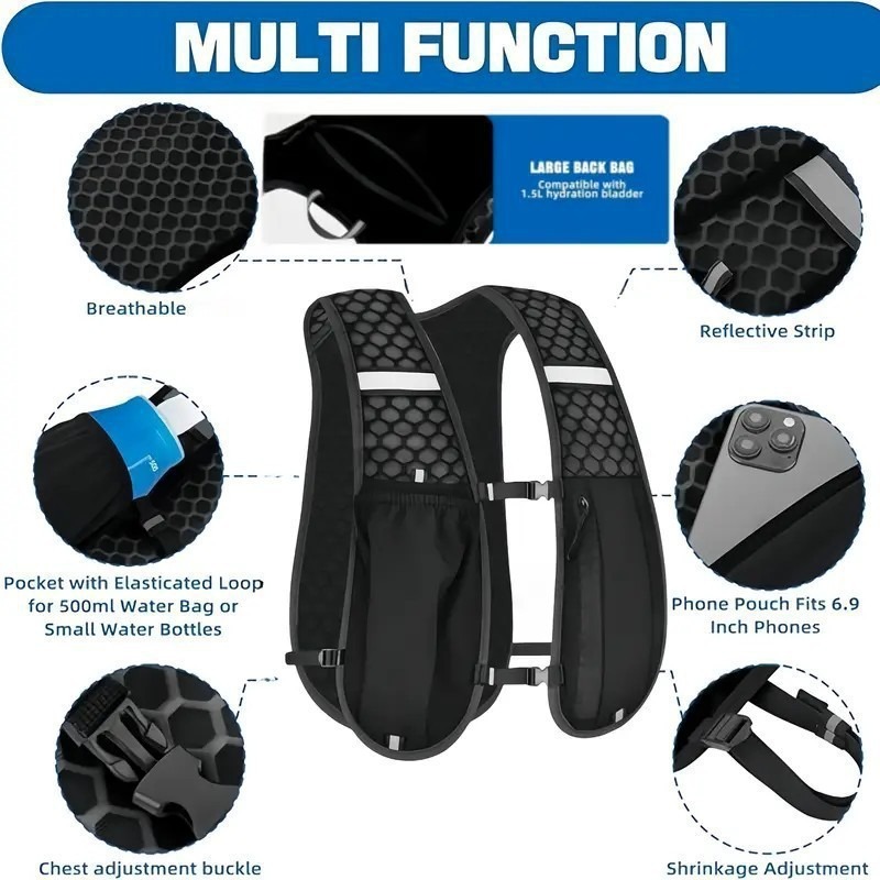 Novo Colete Refletivo Leve par - Reflective Running Gear Vest avaliação e preço